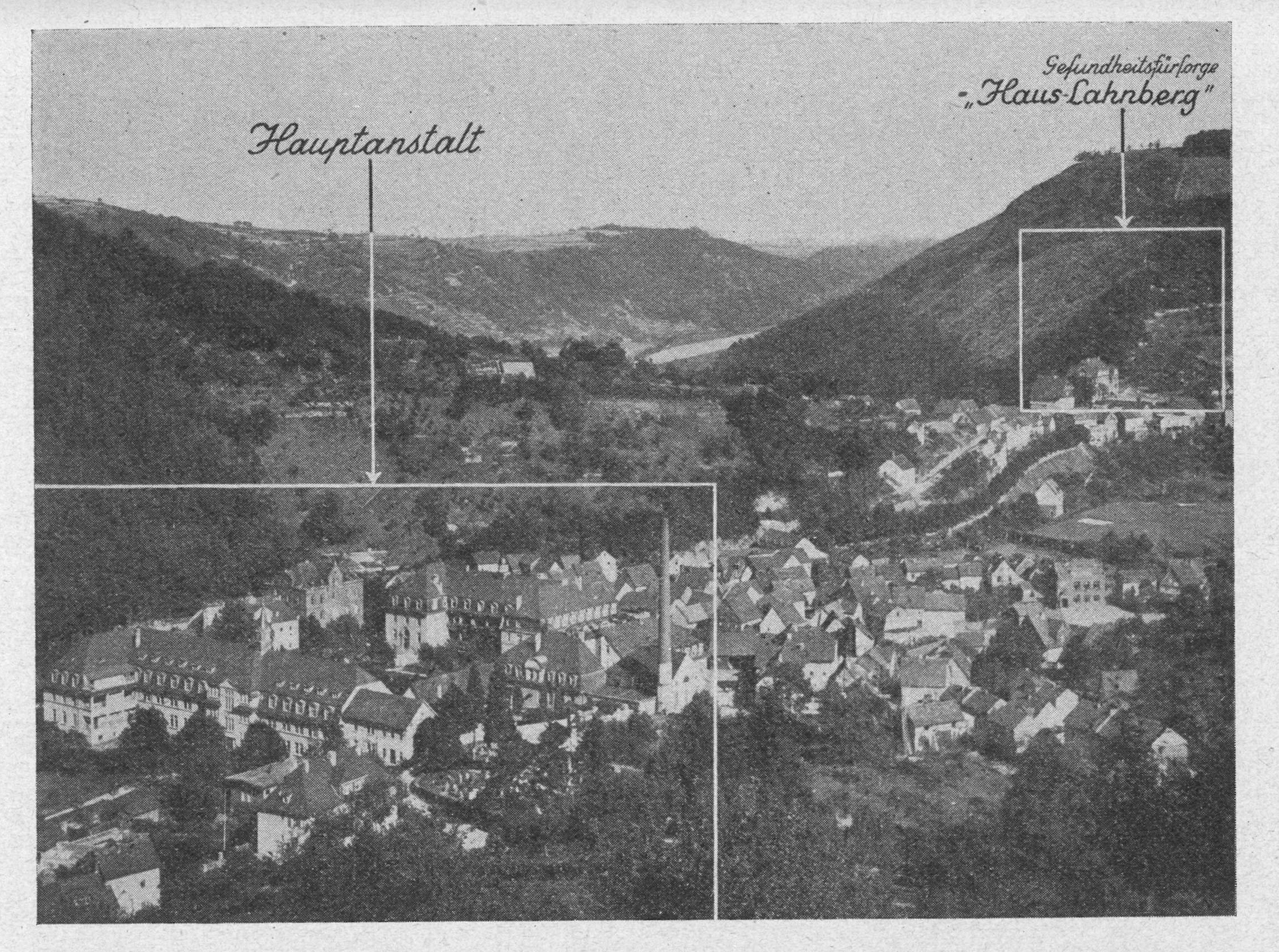 Stiftung Scheuern 1930er mit Gesundheitsfrsorge Lahnberg