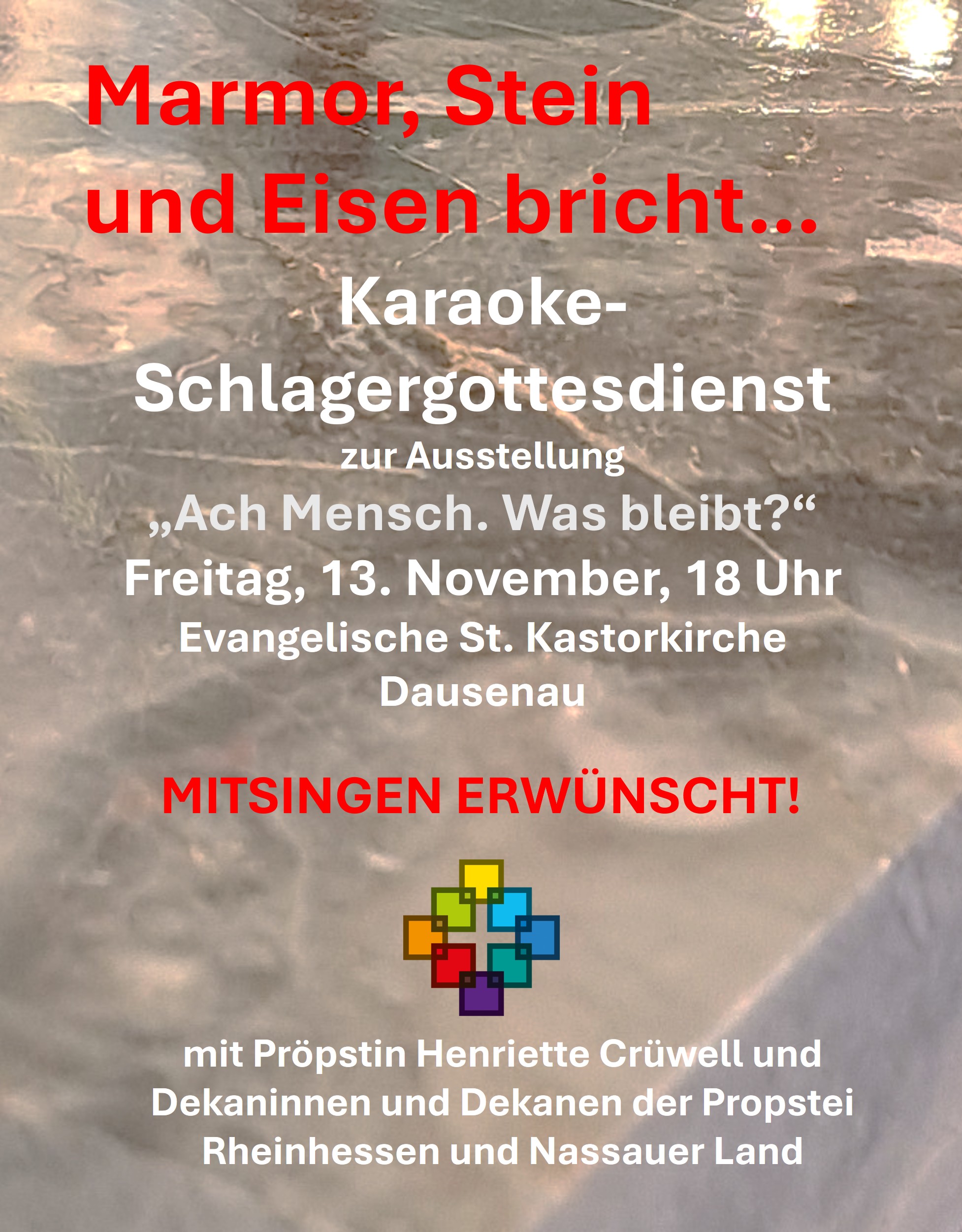 PlakatMarmor Stein Eisen bricht