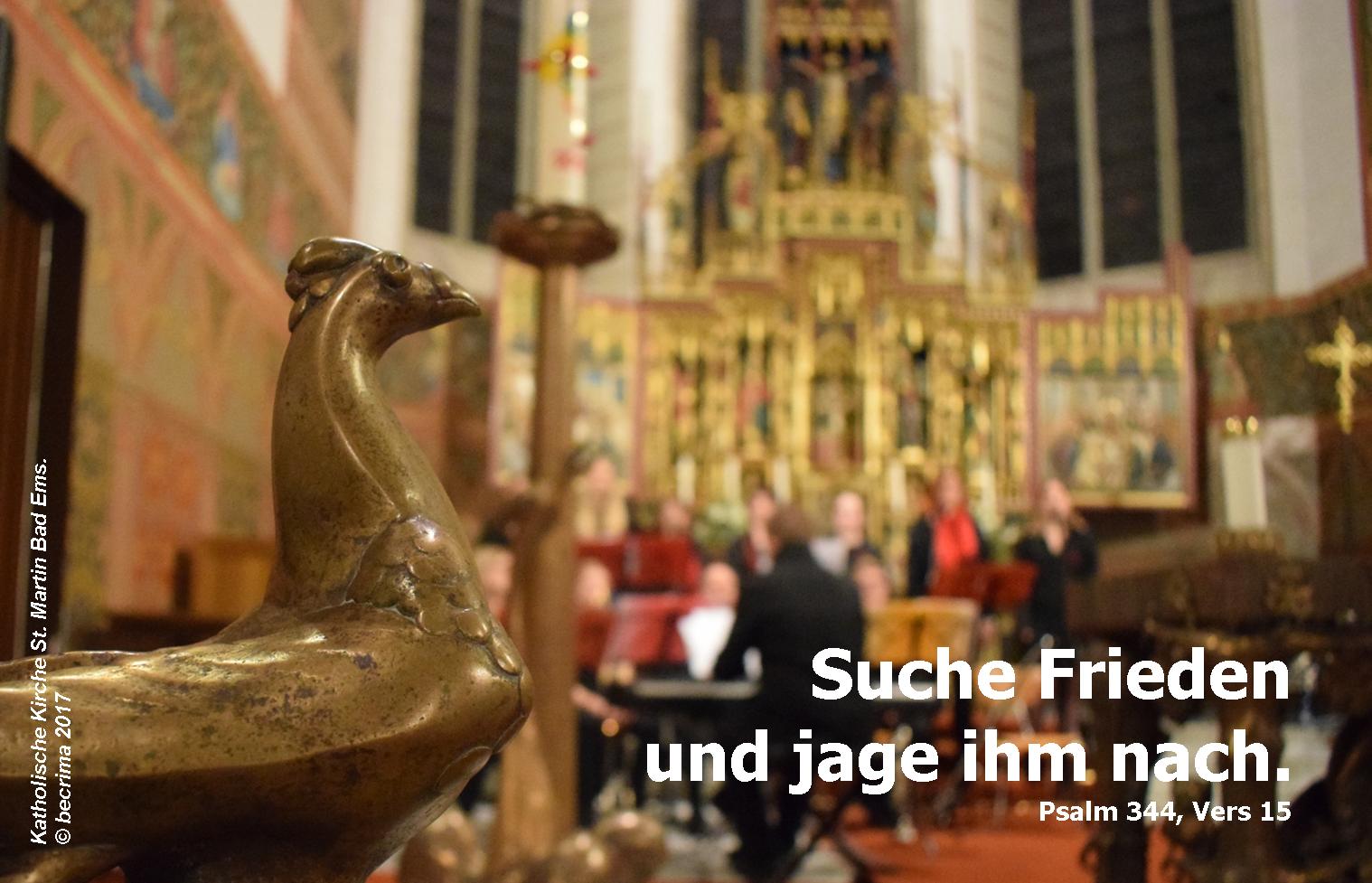 Jahreslosung 2019: Suche Frieden und jage ihm nach