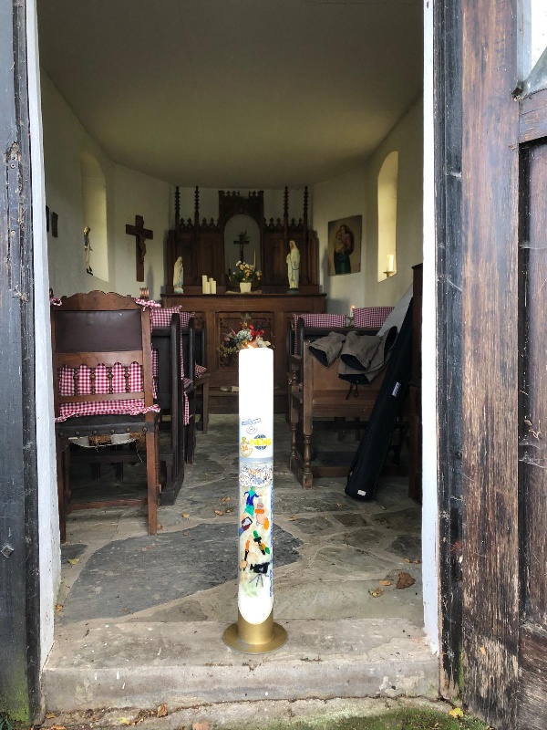 Friedenspilgern 270925 Wanderfriedenskerze Bindczeck